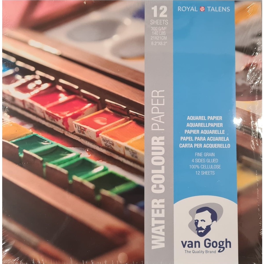 Van Gogh Sulu Boya Bloğu 300 gr 21 x 21 cm 12 Yaprak Düz Yüzeyli Yüksek Kalite Kağıt Sulu Boya Fiyatı