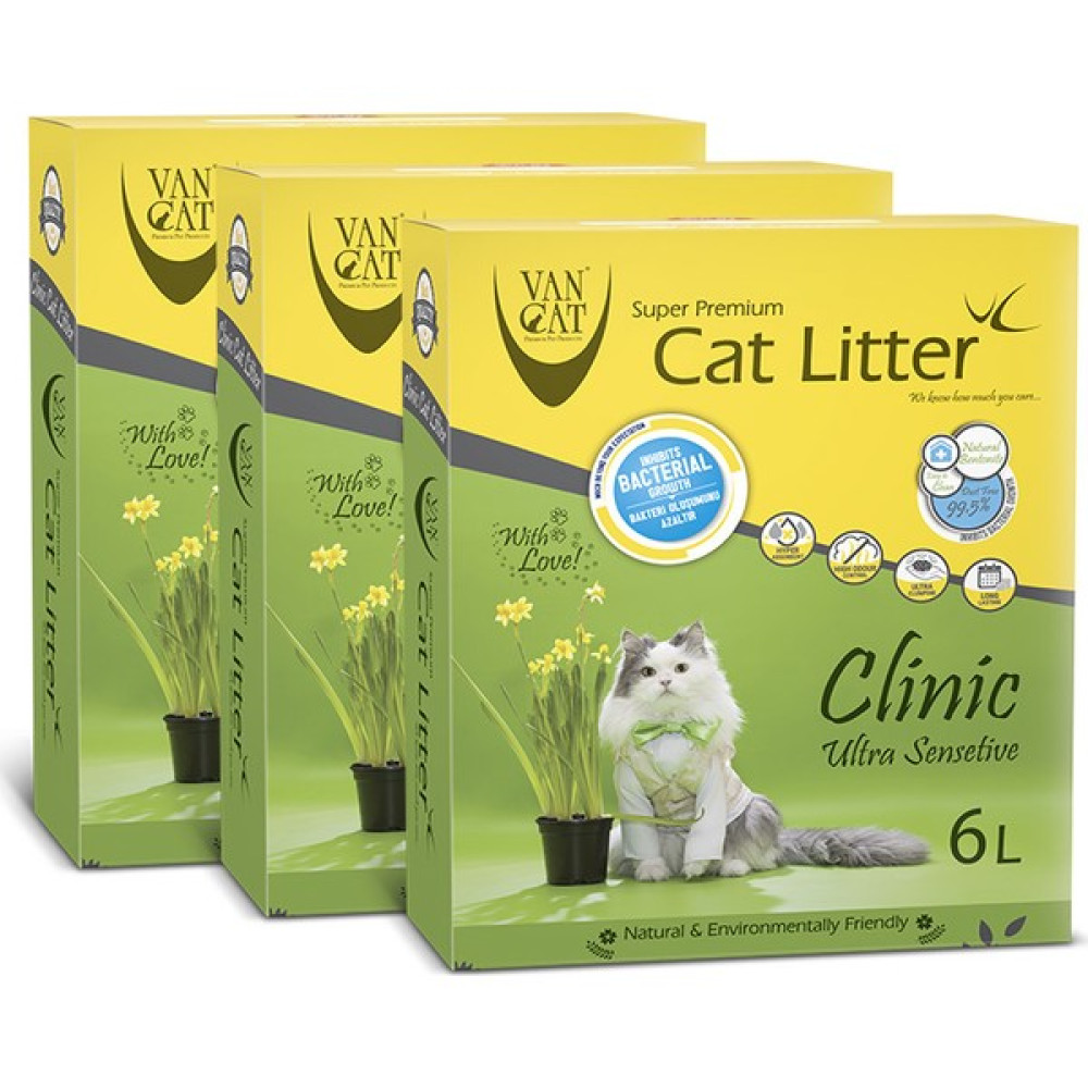 Vancat - 3x6 Lt - Clinic Kedi Kumu Evcil Hayvan Ürünleri Fiyatı