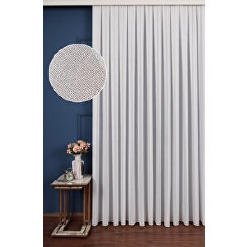 Vanessa Perde  İpek Krep Tül Salon Ve Yatak Odası Tül Perde Modern Ütü İstemez 1/3 Sık Pileli Etek Kurşunlu Sezon 100x280 cm Tül Perde Fiyatı