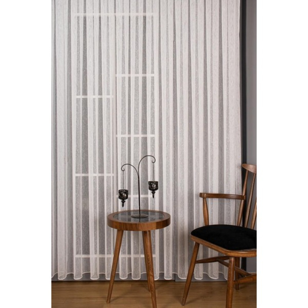 Vanessa Perde Şantuk Keten Tül Salon ve Yatak Odası Tül Perde Modern Ütü Istemez 1/2,5 Pileli Etek Kurşunlu 2024 - 100 x 250 cm - Ekru Tül Perde Fiyatı