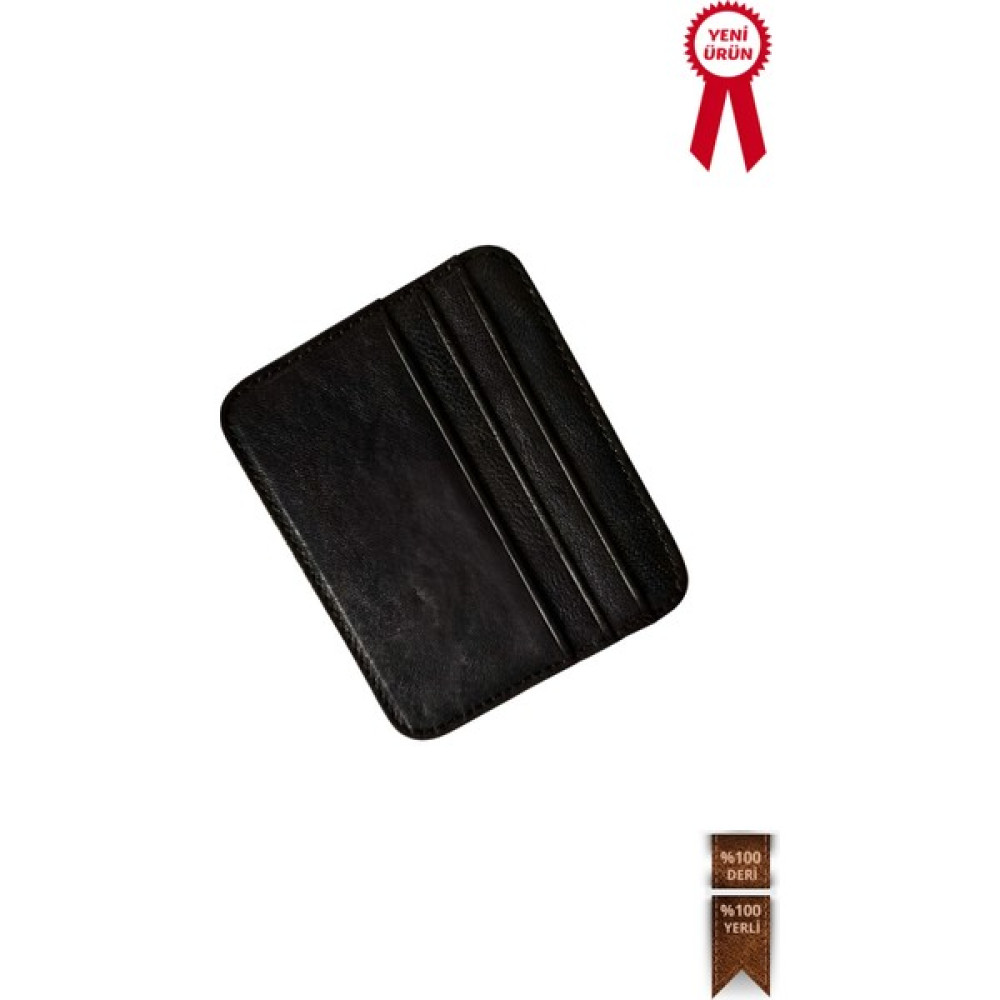 Vanilia Collection Vanilla Collection Orijinal Deri Unisex Kredi Kartlık Cüzdan Portföy Süper Ince Model Slim Siyah Erkek Kartlık Fiyatı