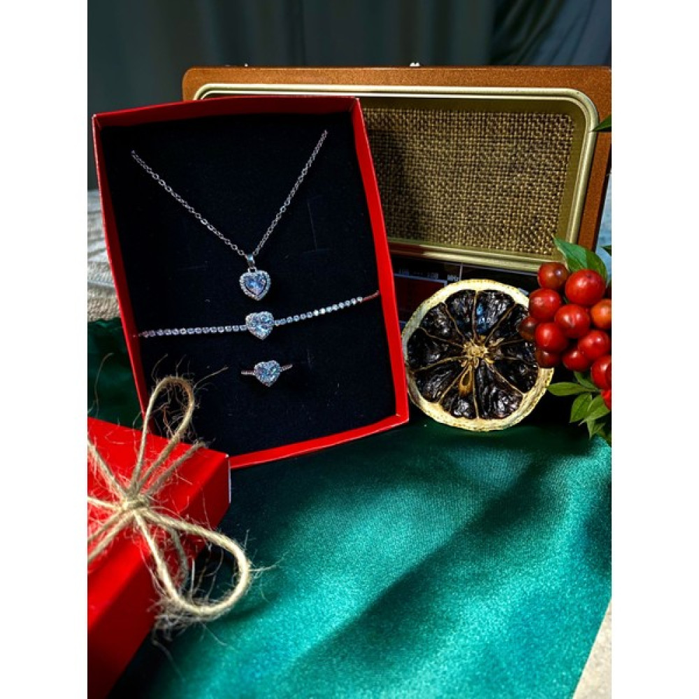 Vanilla Jewelry 3'lü Yılbaşı Hediye Seti (Çelik Pandora's Kalpli Koly, Bileklik,ciddi Ilişki Yüzüğü) - Beyaz Kolyeler Fiyatı