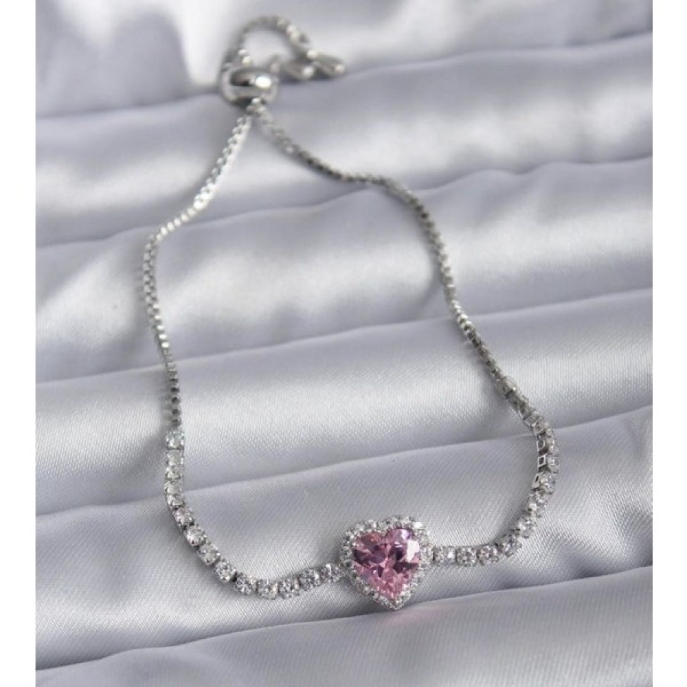 Vanilla Jewelry Çelik Pandora Kalp Bileklik - Bebek Pembe Saat ve Bileklik Aksesuarı Fiyatı