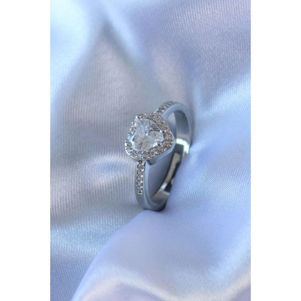 Vanilla Jewelry Çelik Pandora kalp ciddi ilişki yüzüğü ayarlanabilir sevgili - Standart Yüzükler Fiyatı
