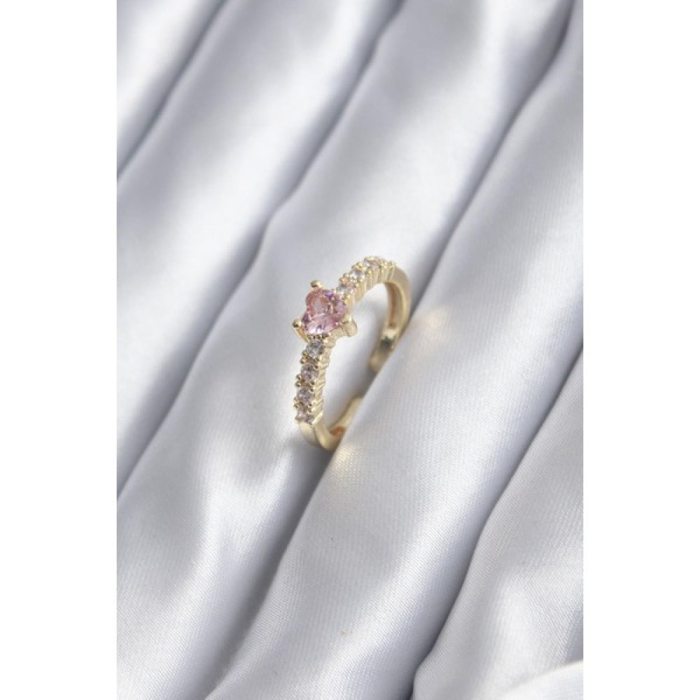 Vanilla Jewelry Pandora’s Çelik Ciddi Ilişki Yüzüğü (Ayarlanabilir) Kalp Sevgili Yüzük - Açık Pembe - Standart Yüzükler Fiyatı