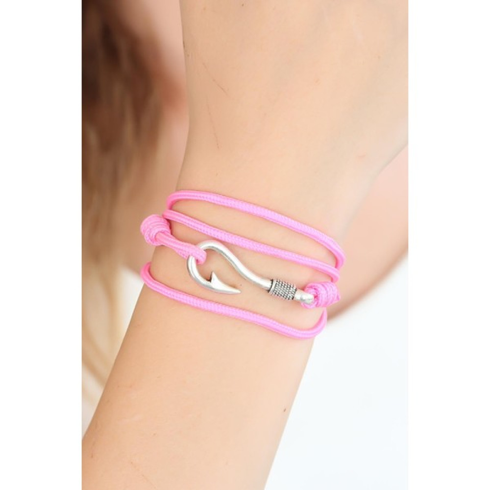 Vanilla Jewelry Pembe Renk Gümüş Metal Kancalı Bayan Çoklu Bileklik Saat ve Bileklik Aksesuarı Fiyatı