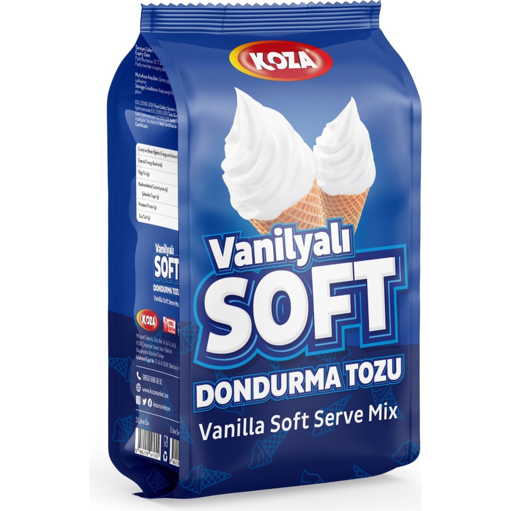 Vanilyalı Soft Dondurma Tozu (1250 Gr/5 Lt Süt) Dondurma Fiyatı