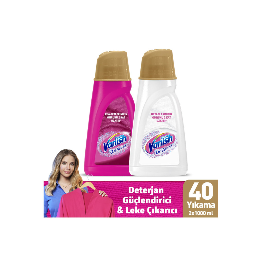 Vanish Kosla Multipower Beyazlar ve Renkliler Için Sıvı Leke Çıkarıcı & Deterjan Güçlendirici (2 X 1000 ML) Çamaşır Yıkama Fiyatı