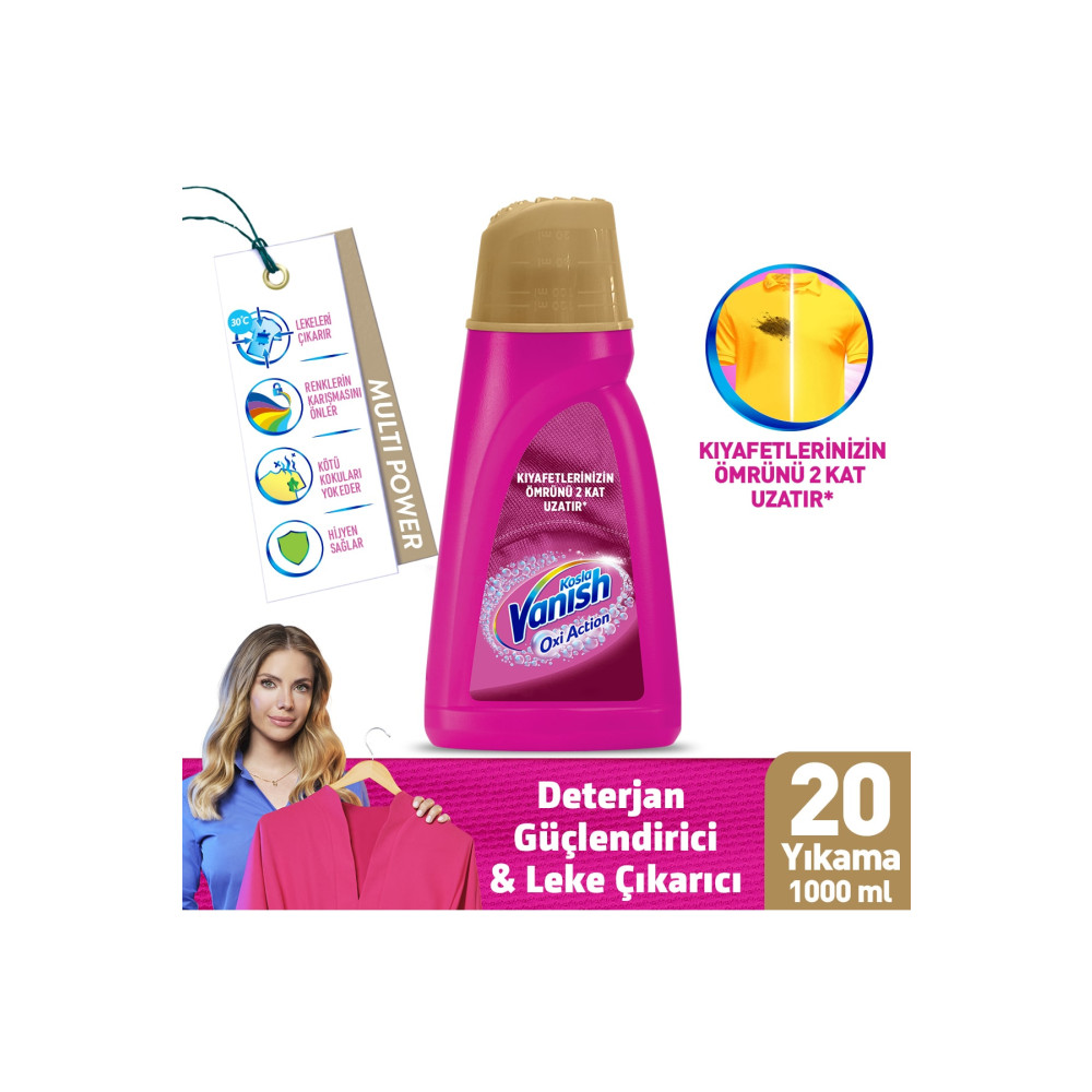 Vanish Kosla Multipower Renkliler Için Jel Leke Çıkarıcı Deterjan Güçlendirici 1000 ml Çamaşır Yıkama Fiyatı
