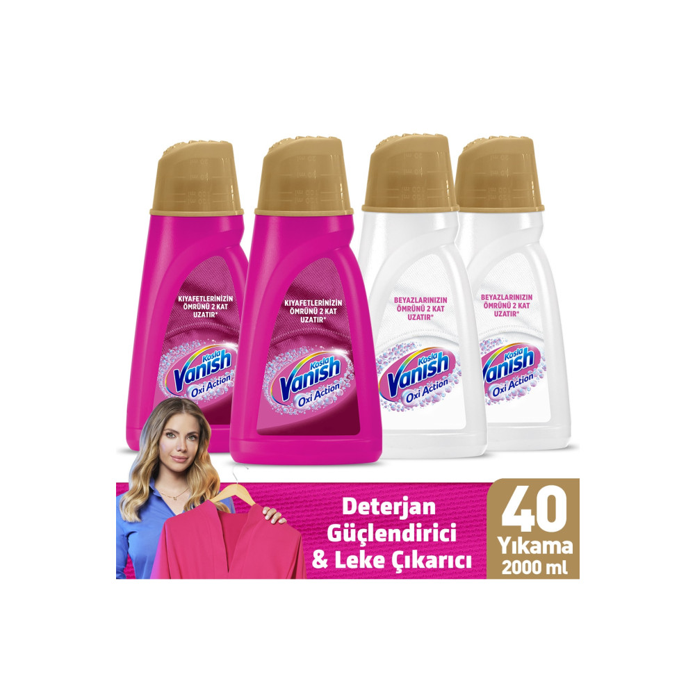 Vanish Kosla Multipower Renkliler ve Beyazlar için Sıvı Leke Çıkarıcı & Deterjan Güçlendirici (4x1000 ml) Çamaşır Yıkama Fiyatı