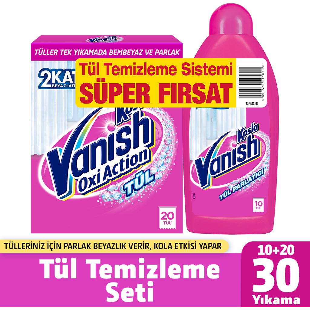 Vanish Tül Temizleyici Set ( Toz 400 gr + Parlatıcı 450 ml ) Bulaşık Yıkama Fiyatı