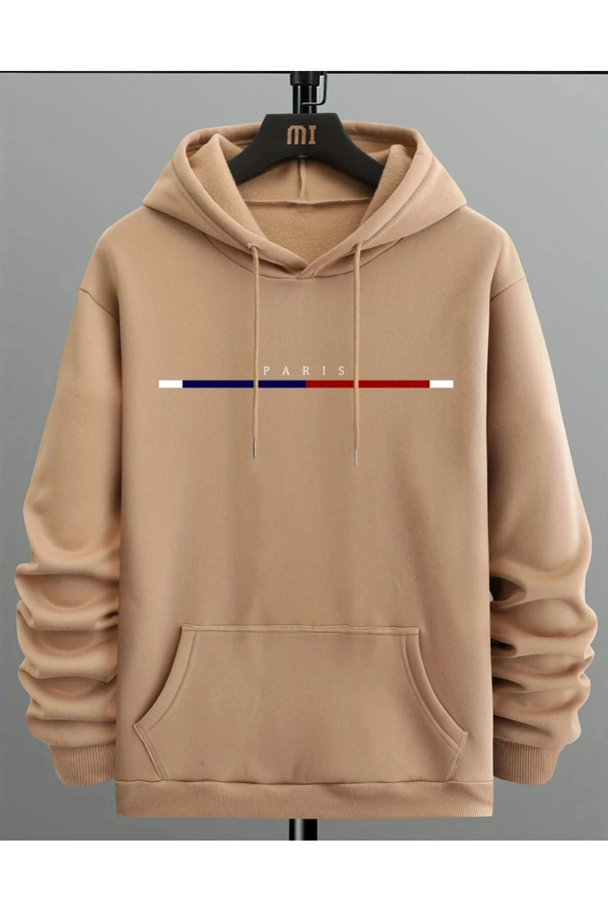 Vantage Unisex Paris Şerit Baskılı Oversize Kapşonlu Sweatshirt Hoodie M Beden" Bayan Sweatshirt Fiyatı