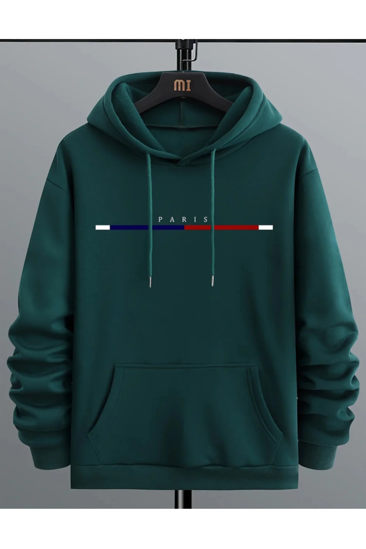 Vantage Unisex Paris Şerit Baskılı Oversize Kapşonlu Sweatshirt Hoodie S Beden" Bayan Sweatshirt Fiyatı