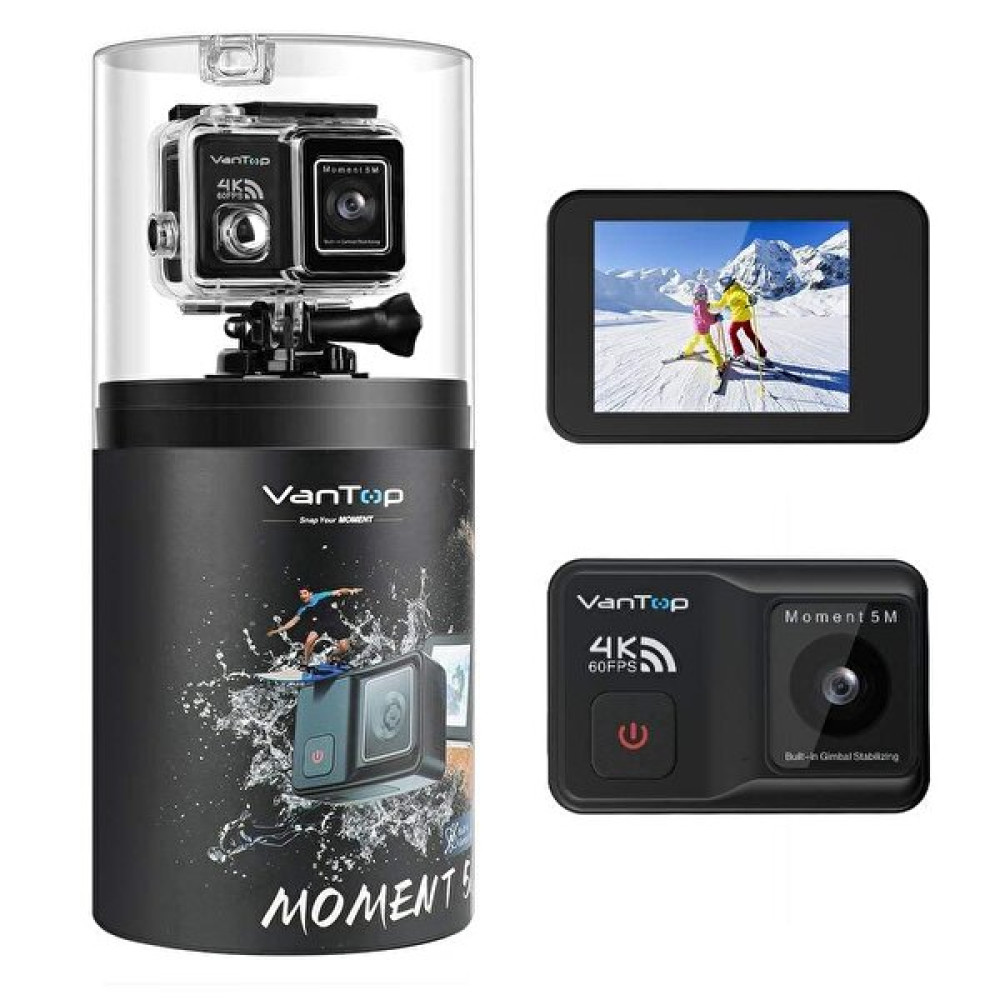 Vantop Moment 5M 4K 20Mp Aksiyon Kamera+Mekanik Görüntü Stabilizasyon 2 Axis+Sony Imx258 Sensör+Çift Batarya+170° Geniş Açı Aksiyon Kameralar Fiyatı