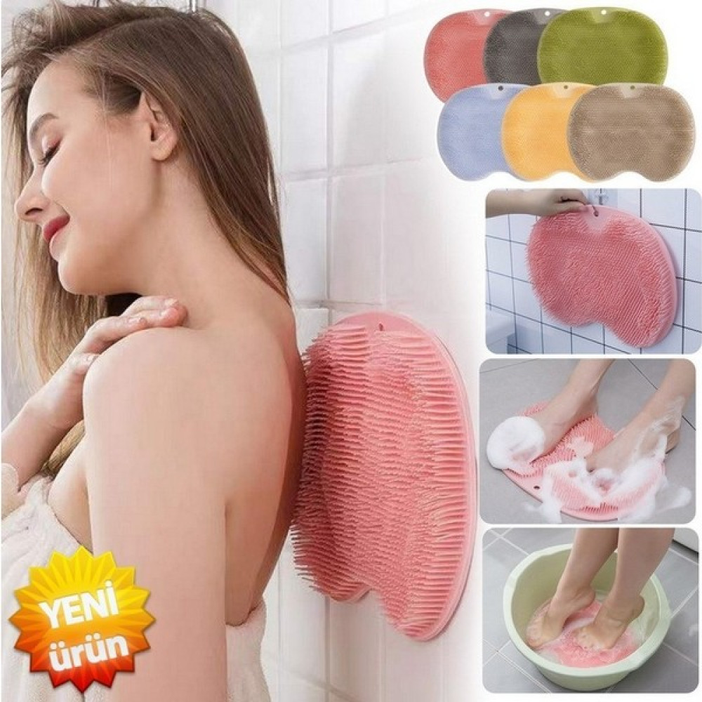 Vantuzlu Banyo Kesesi Banyo Lifi Silikon Kaliteli Banyo Masaj Kesesi Ayak Sırt Masaj Pedi Yeni Ürün Vücut Bakım Setleri Fiyatı