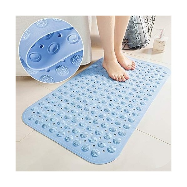 Vantuzlu Masajlı Banyo Duş Kaydırmaz Paspas Duşakabin Paspası. Ayak Kaydırmaz 40*80CM - Açık Mavi Araca Özel Paspaslar Fiyatı