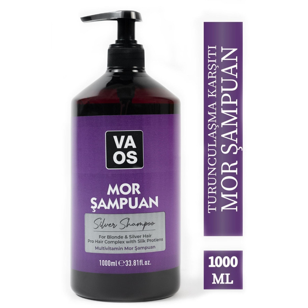 VAOS Turunculaşma Karşıtı Silver Mor Şampuan 1000ml Şampuan ve Saç Kremi Fiyatı