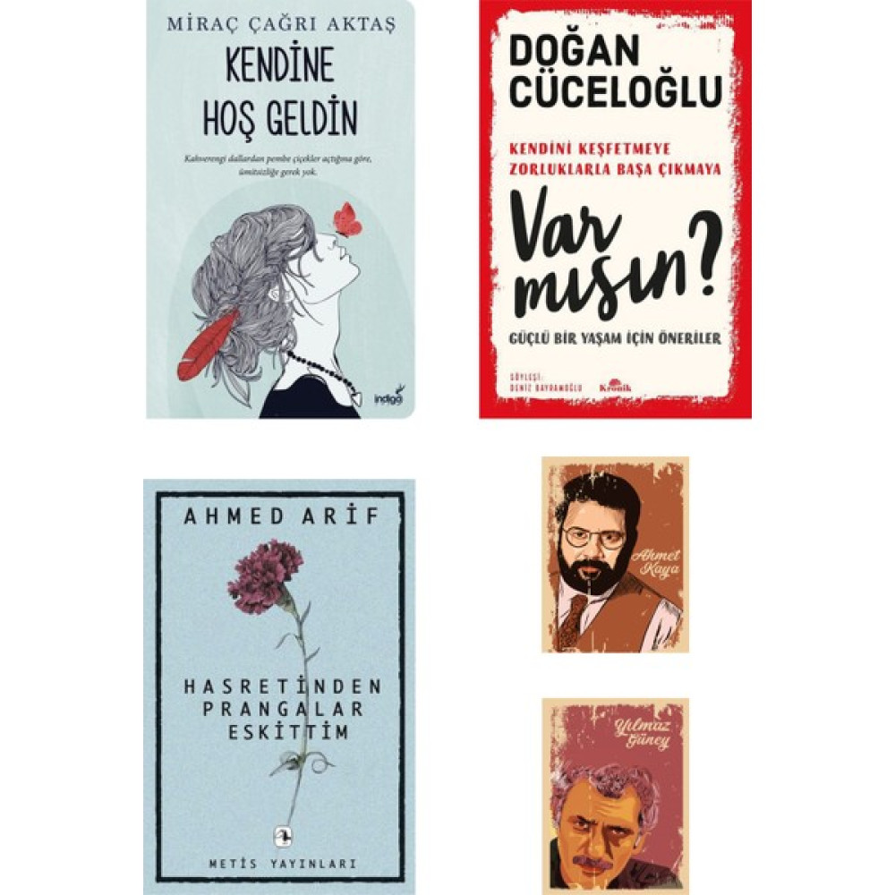 Var Mısın Doğan Cüceloğlu - Hasretinden Prangalar Eskittim - Kendine Hoş Geldin - Not defterli seti Edebiyat Fiyatı