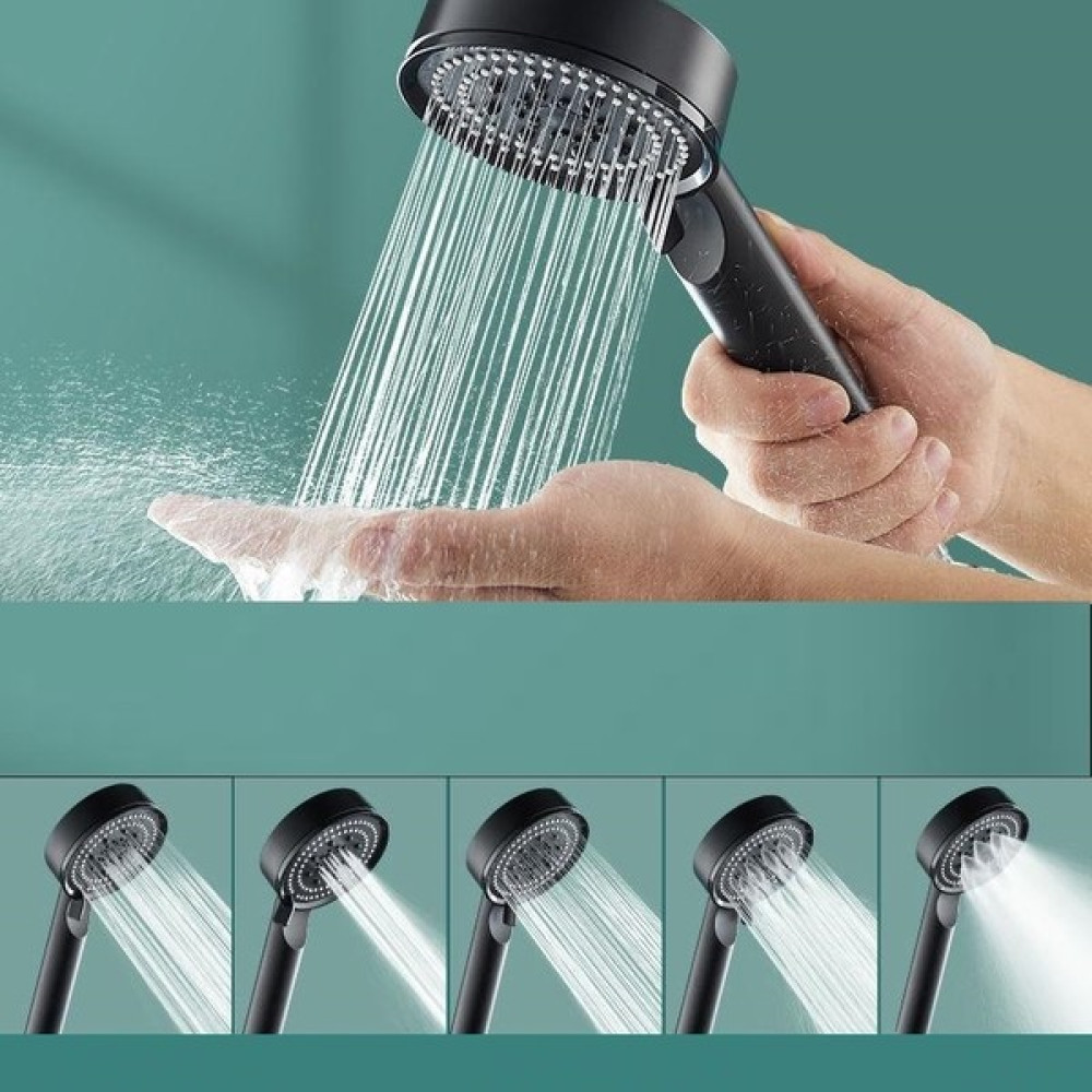 Varbeya 5 Modlu Duş Başlığı Tasarruflu Masaj Etkisi Banyo Duş Başlığı Siyah Oto Boyaları Fiyatı