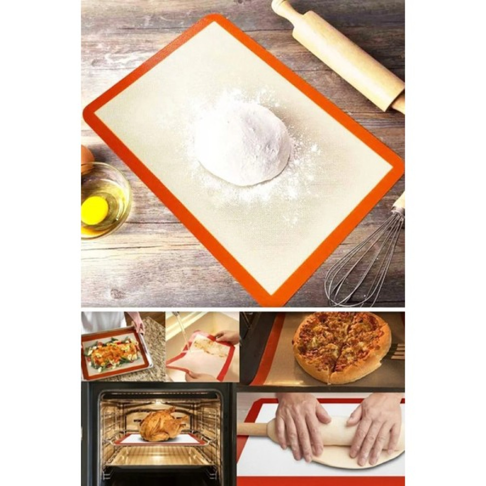 Varbeya Silikon Yanmaz Yapışmaz Pişirme Matı 40 x 30 cm Fırın Kağıdı -Hamur Açma Matı Pişirme Kağıdı Fiyatı