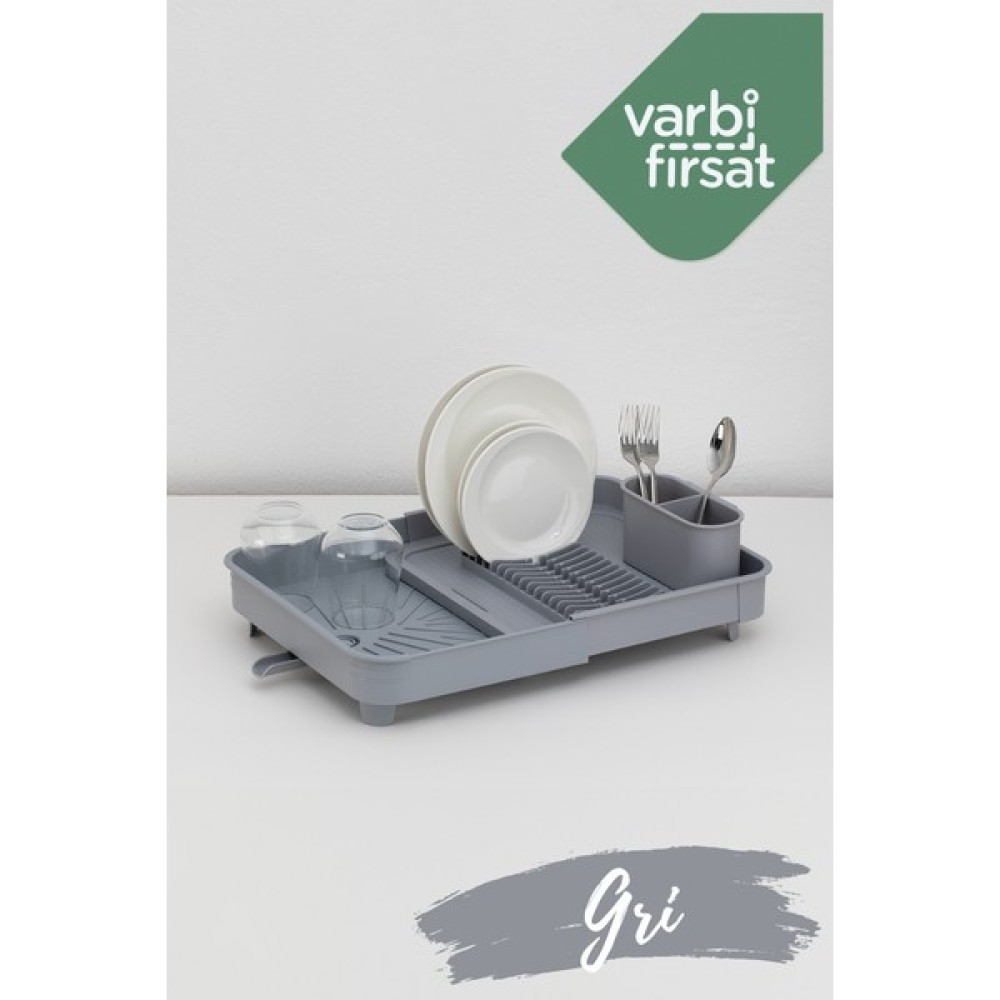 Varbifırsat Açılır Kapanır Bulaşıklık - Açık Gri Pratik Mutfak Gereçleri Fiyatı