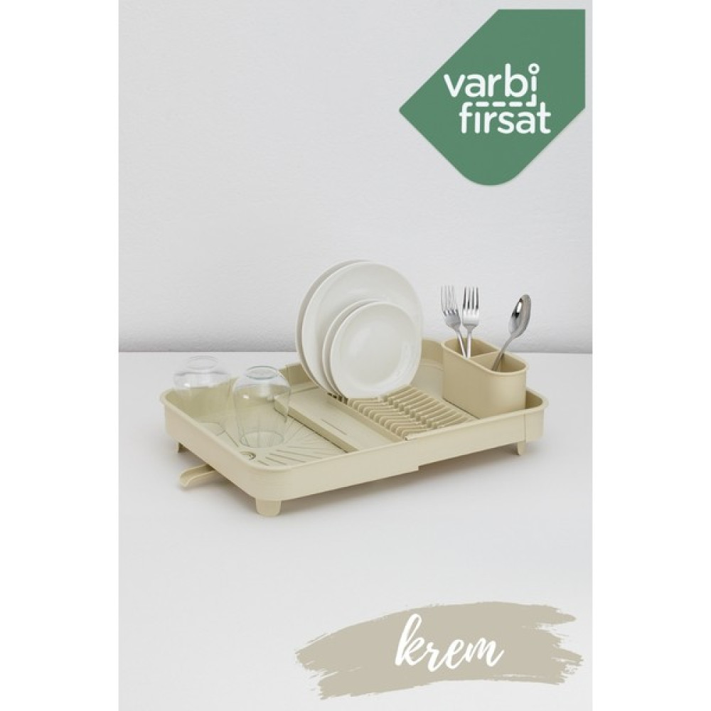 Varbifırsat Açılır Kapanır Bulaşıklık - Krem Pratik Mutfak Gereçleri Fiyatı
