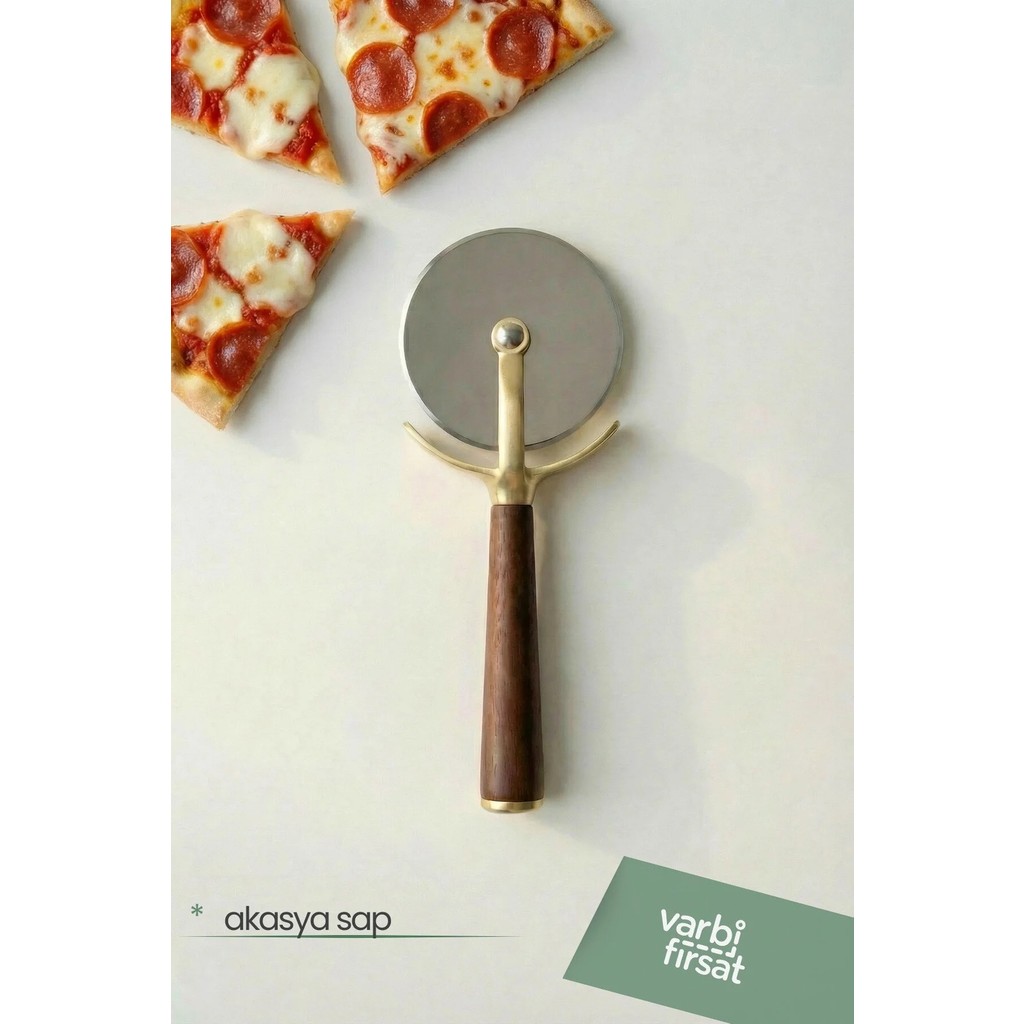 VarBiFırsat Akasya Saplı Gold Pizza Kesici Diğer Fiyatı