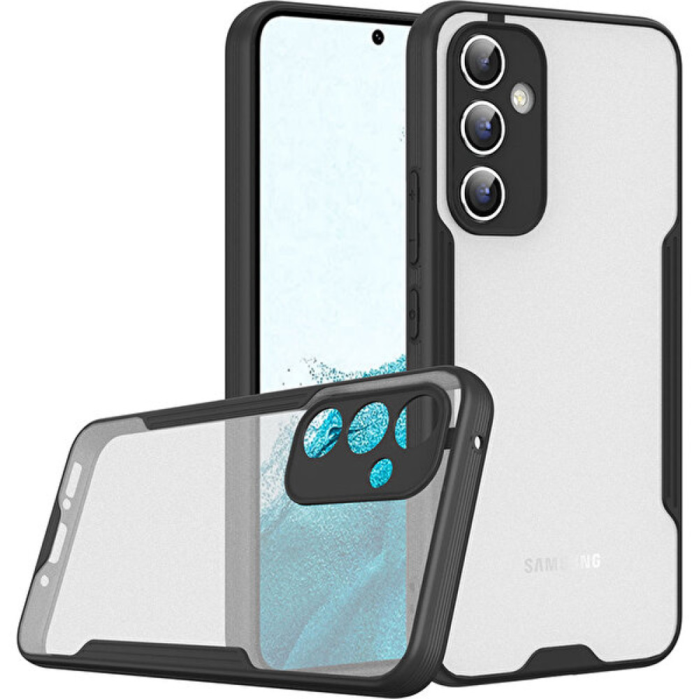 Vardar Aksesuar Galaxy A54 Kılıf Kenarları Renkli Mat Şeffaf Ince Yumuşak Silikon Zore Parfe Kapak - Siyah Cep Telefonu Kılıfı Fiyatı