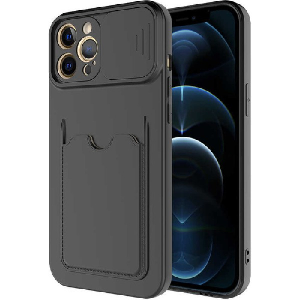 Vardar Aksesuar Iphone 12 Pro Max Kılıf ​zore Kartix Kapak - Siyah Cep Telefonu Kılıfı Fiyatı