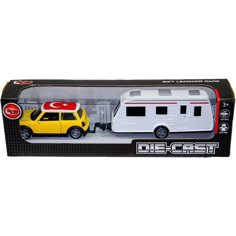 Vardem Oyuncak XFD1003 Kutulu Karavan Çeken Die-Cast Çek Bırak Mini Araba- Vardem Araba Oyuncak Araç Fiyatı