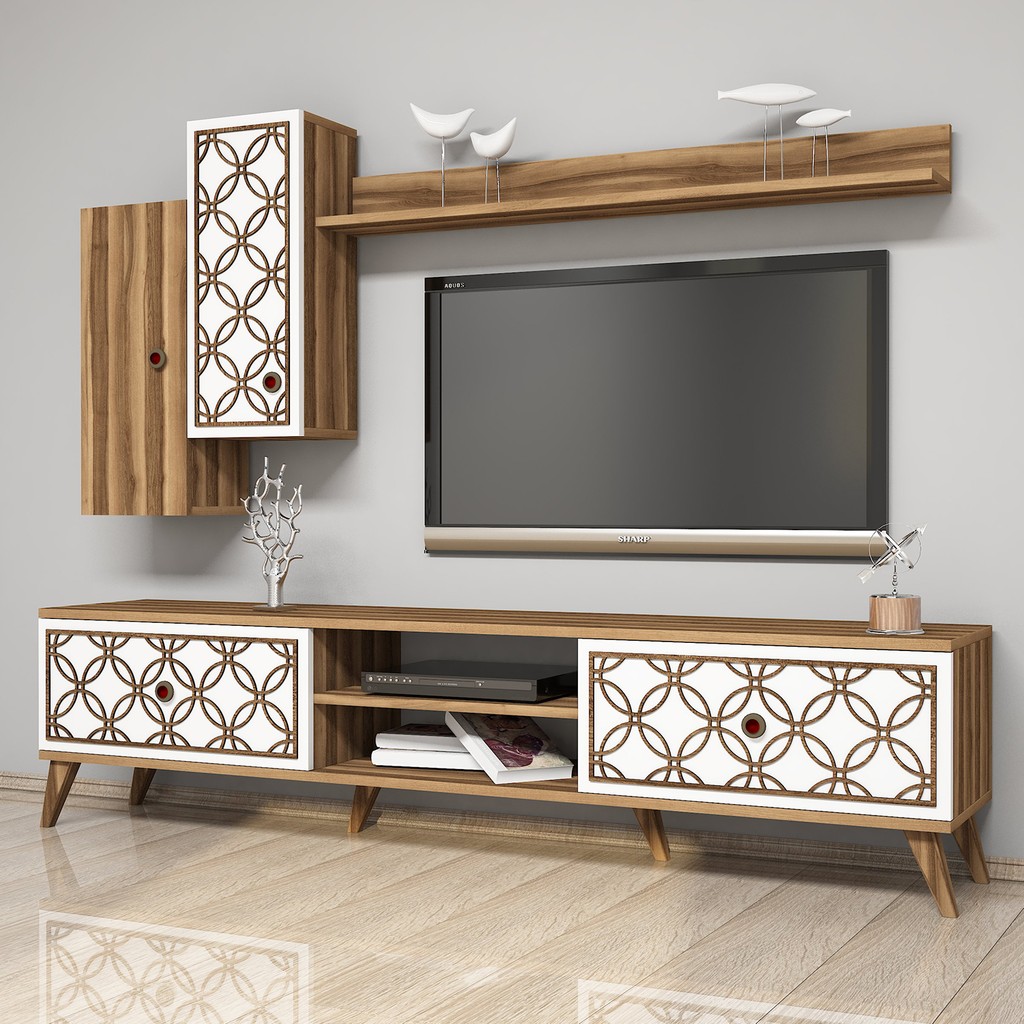 Variant Concept Class Tv Ünitesi Ceviz - Beyaz Tv Ünitesi / Sehpası Fiyatı