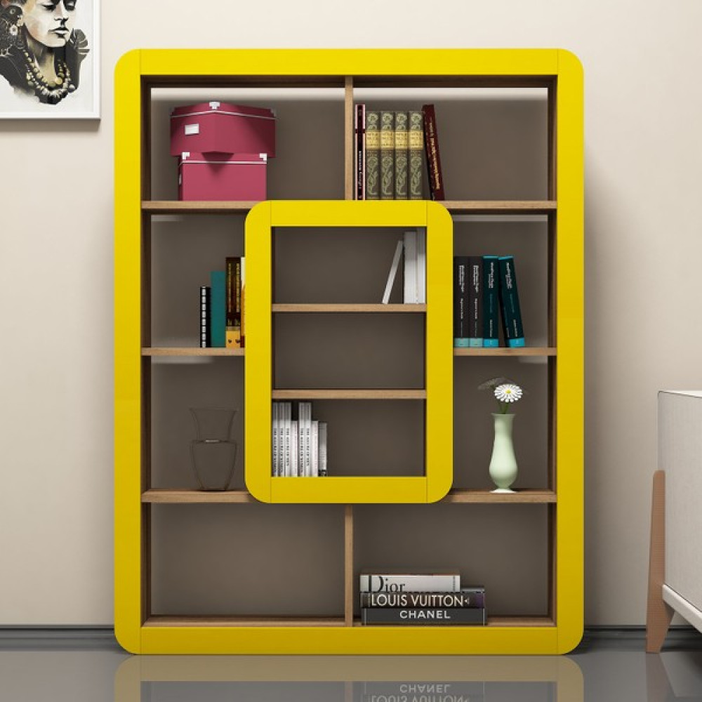 Variant Concept Orkide Kitaplık Ceviz - Sarı Kitaplık Fiyatı