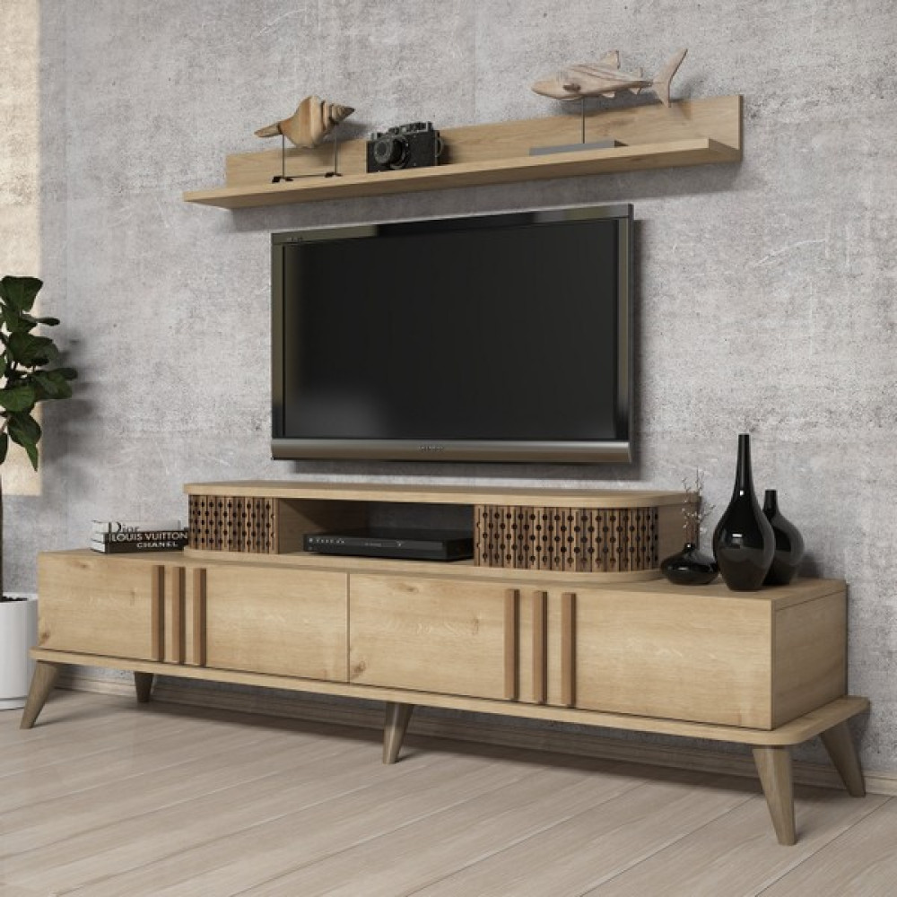 Variant Eylül Tv Ünitesi - Meşe Tv Ünitesi / Sehpası Fiyatı