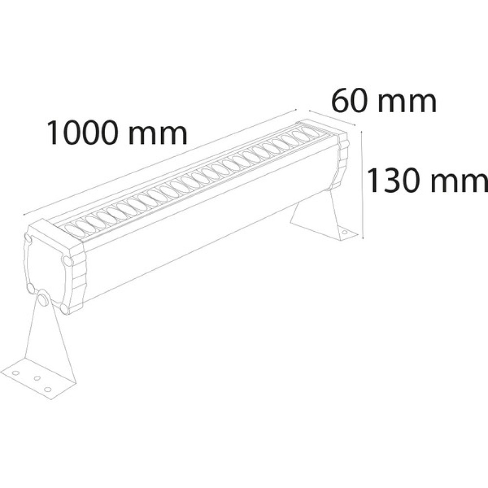 Variolux 100 cm Dış Mekan Wallwasher Armatür 3000K(Günışığı) 36W - Bakır - 1'li Avize Fiyatı