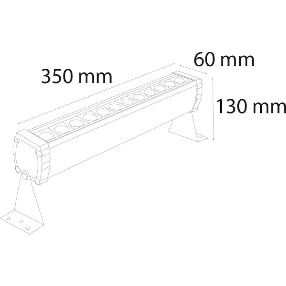 Variolux 35 cm Dış Mekan Wallwasher Armatür 3000K(Günışığı) 12W - Siyah - 1'li Avize Fiyatı
