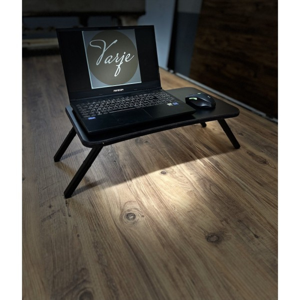 Varje Siyah Laptop Sehpası Foldaway Katlanır Ayaklı Notebook Bilgisayar Çalışma Masası - 50x35 Sehpa Fiyatı
