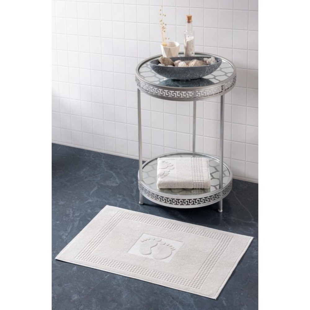 Varol 2 Adet Renkli Banyo Paspas Ayak Havlusu 50X70 - Ekru - 50 x 70 cm Ayak Havlusu Fiyatı