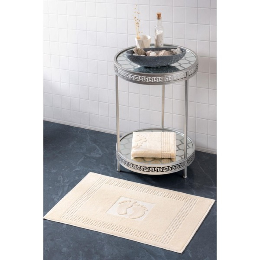 Varol 2 Adet Renkli Banyo Paspas Ayak Havlusu 50X70 - Krem - 50 x 70 cm Ayak Havlusu Fiyatı