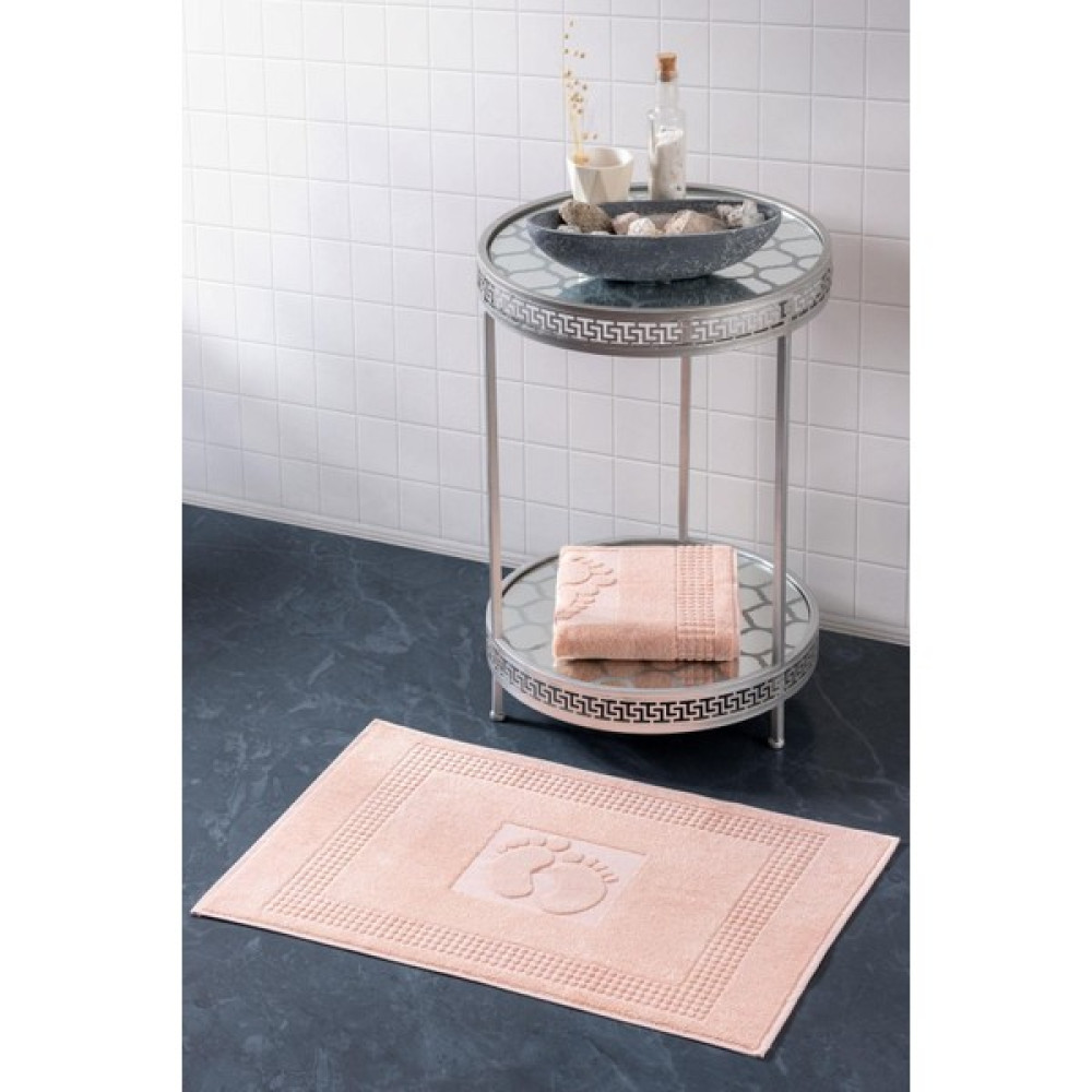 Varol 2 Adet Renkli Banyo Paspas Ayak Havlusu 50X70 - Somon - 50 x 70 cm Ayak Havlusu Fiyatı
