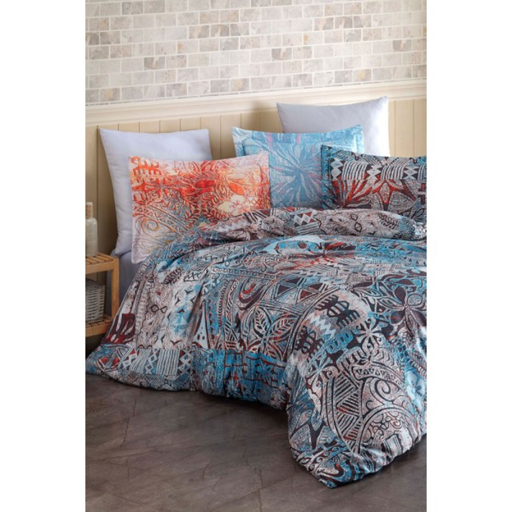Varol Laura Home Bambu Saten Nevresim Takımı Çift Kişilik - Gramercy - Renkli - 200 x 220 cm Nevresim Takımı Fiyatı