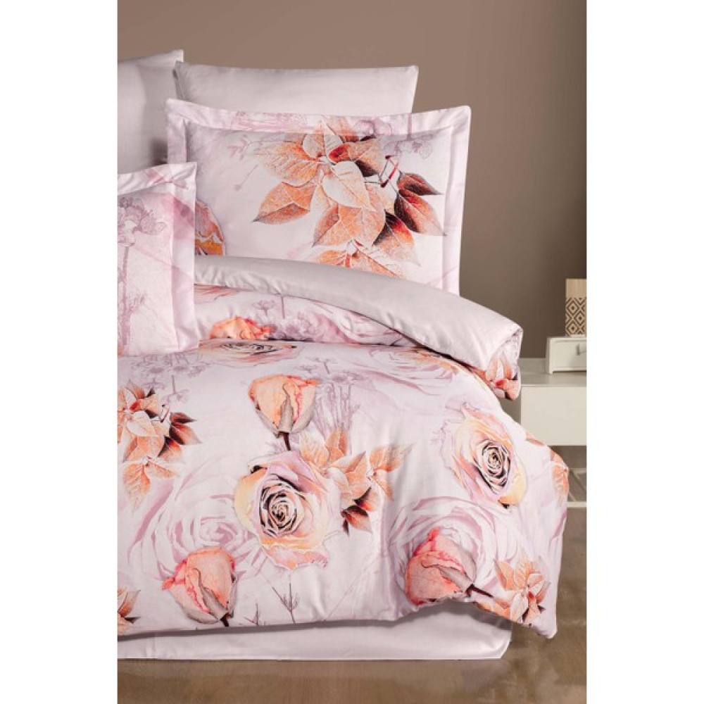 Varol Laura Home Tek Kişilik Bambu Saten Nevresim Takımı - Rossy - Renkli - 160 x 220 cm Nevresim Takımı Fiyatı
