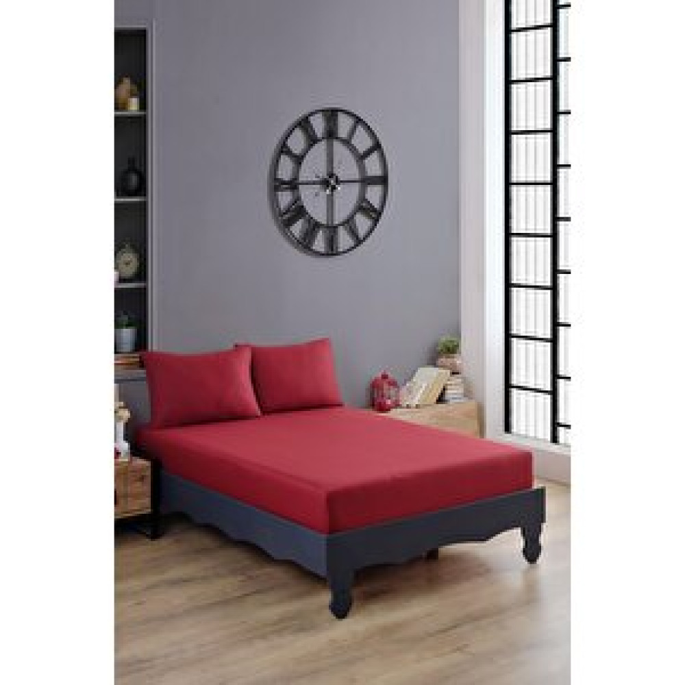 Varol Ranforce %100 Pamuk Çarşaf Takımı Kirmizi-160x200cm Çarşaf Fiyatı