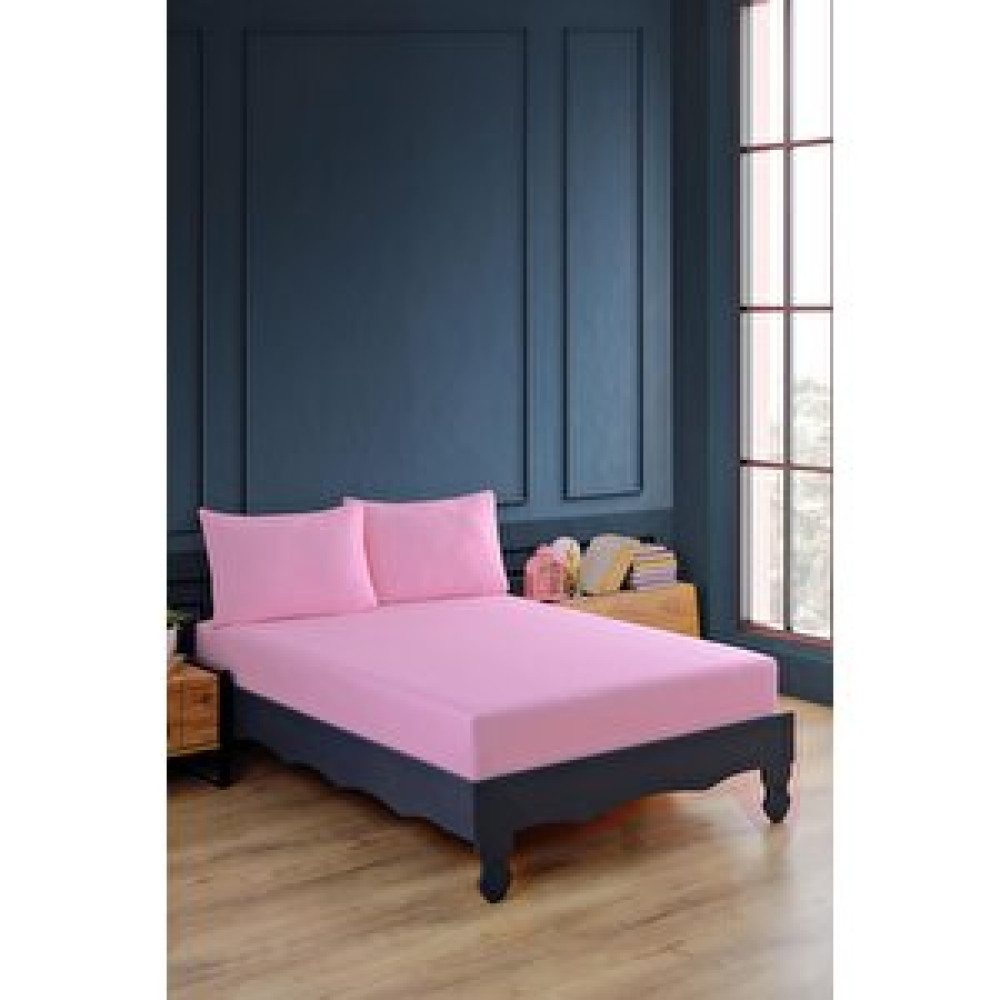 Varol Ranforce %100 Pamuk Çarşaf Takımı Pembe-200x200cm Çarşaf Fiyatı