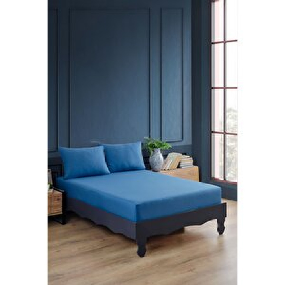 Varol Ranforce %100 Pamuk Çarşaf Takımı Saks-200x200cm Çarşaf Fiyatı