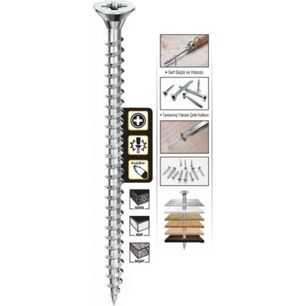 Varsakaca 5X70 Sunta Vidası 200LÜ Paket Oto Boyaları Fiyatı