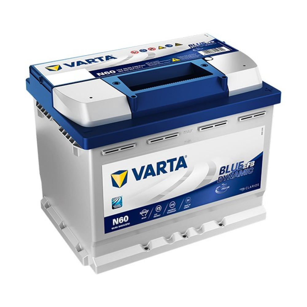 Varta 12V 60 Ah Amper 640A Cca Blue Dynamic Efb N60 Akü Akü Fiyatı