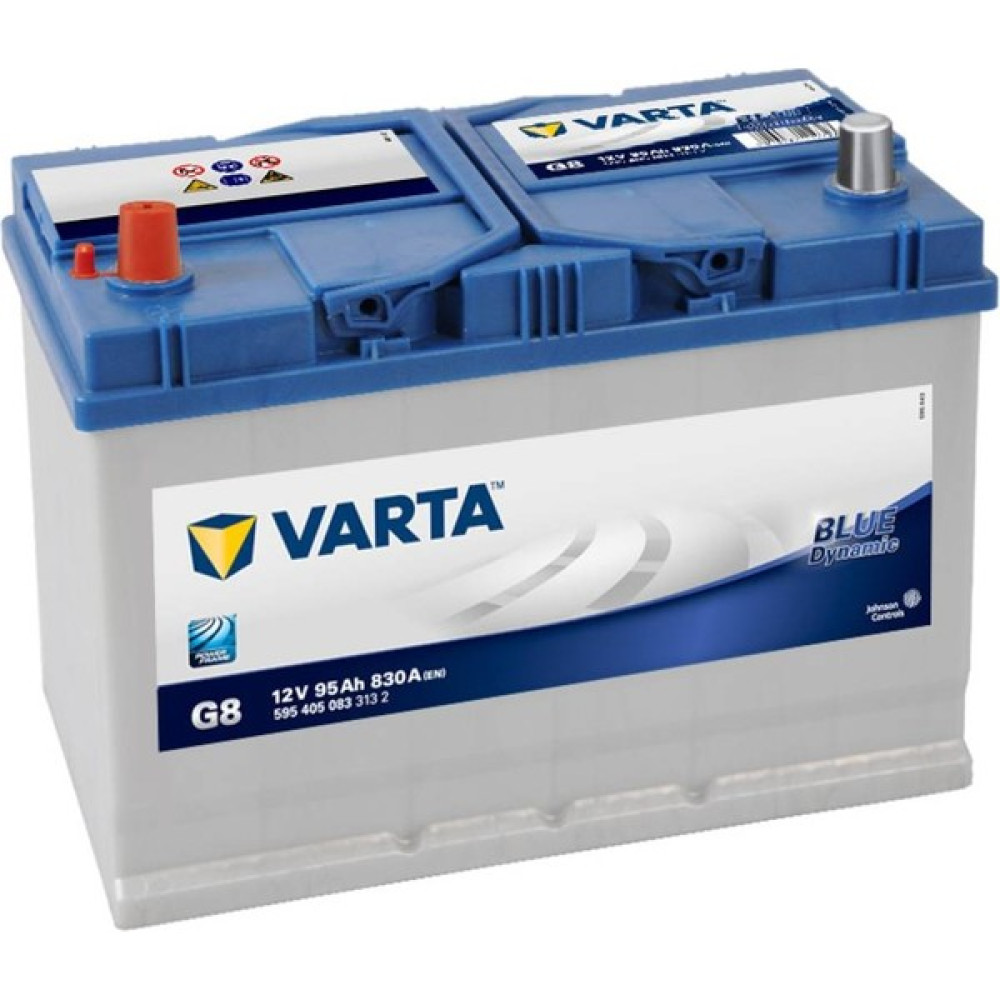 Varta 12V 95 Ah Amper 830A Varta Akü Blue Dynamic G8 (Ters Kutup) Akü Fiyatı