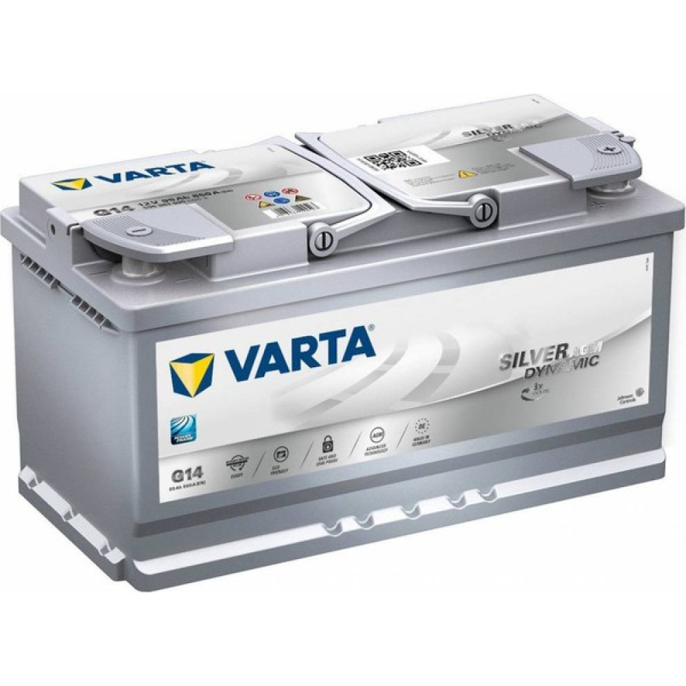 Varta 12V 95Ah G14 Agm Start Stop Silver Dynamic Akü Akü Fiyatı