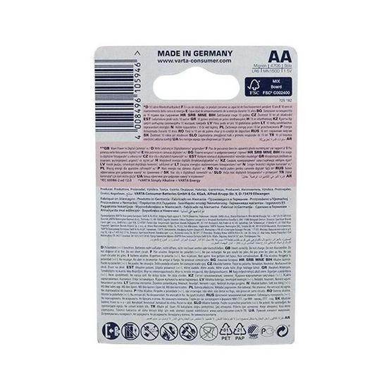 Varta 4706 Max Tech AA Size 4'lü Kalem Pil