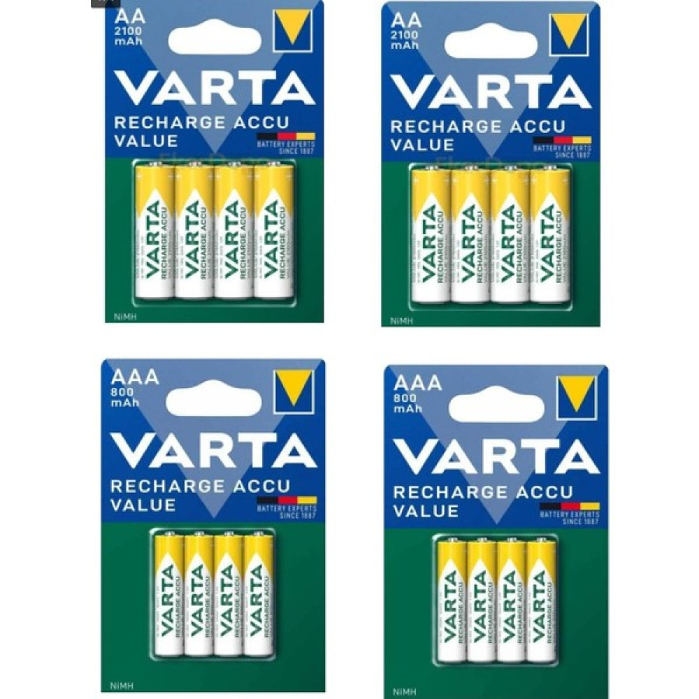 Varta 56616 2100 *8 56613 800*8-AYDOS Normal & Şarj Edilebilir Piller Fiyatı